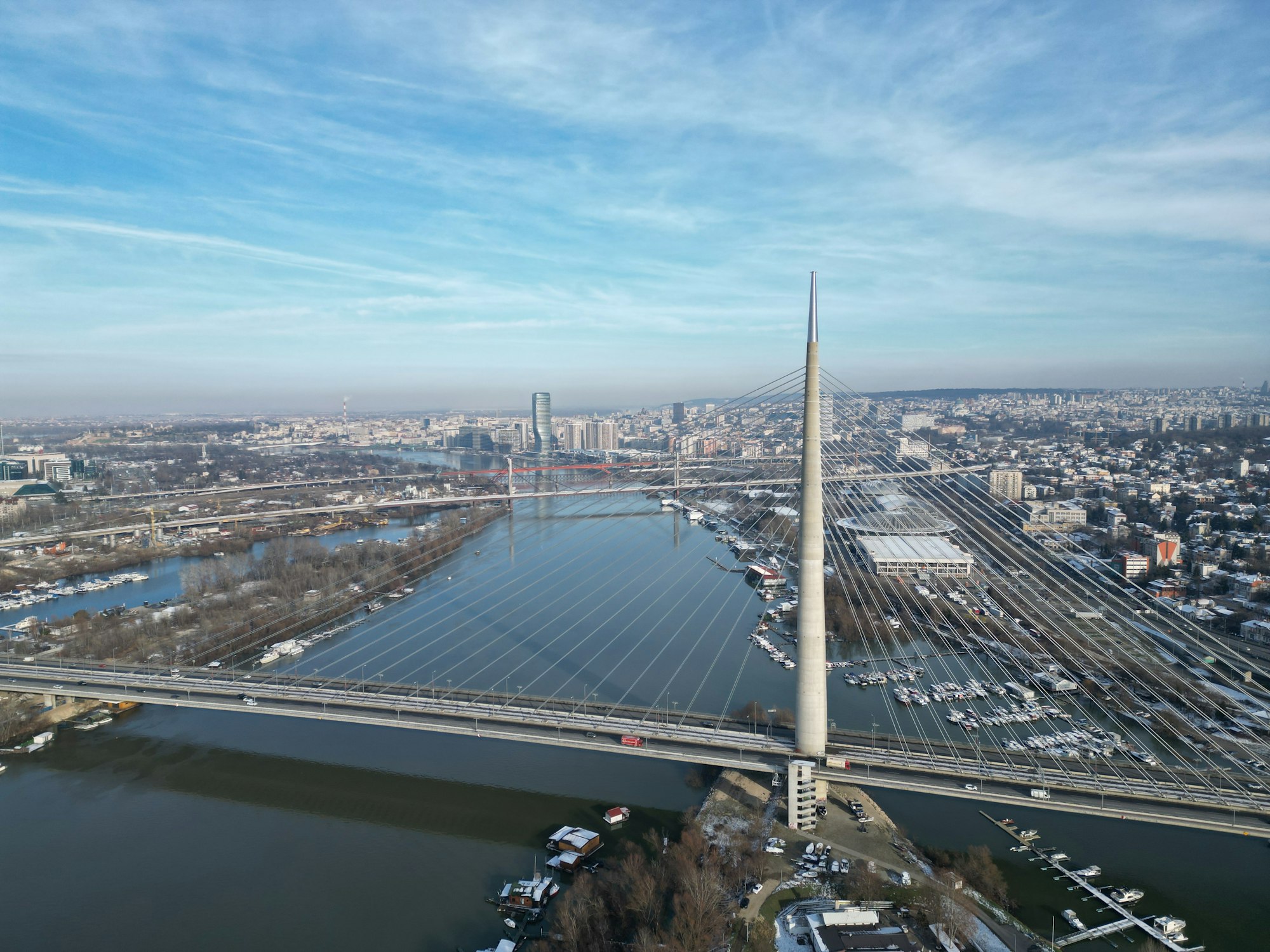 Мост через Саву в Белграде